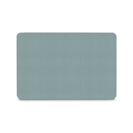 United Visual Products Corkboard, Fabric, Wht/Blu, 2 Door, 72 x 36" UV305-WHITE-BLSPRU